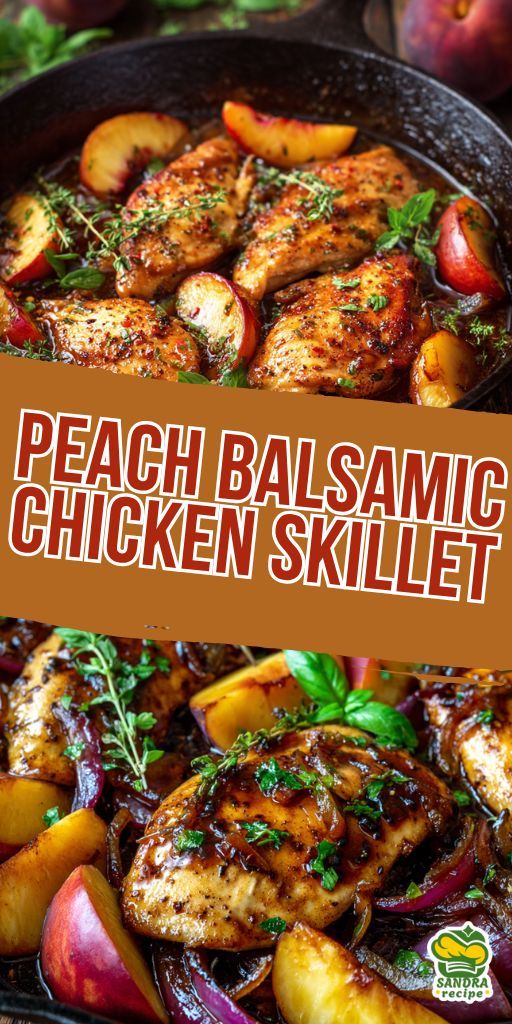 Healthy & Delicious: Sweet and Savory Balsamic Peach Skillet
